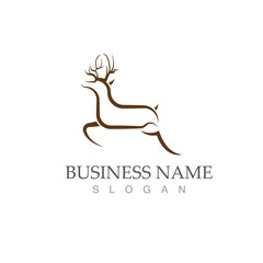 Deer vector icon illustration design