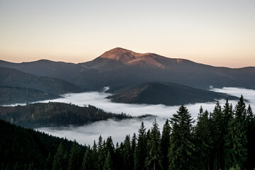 Sunrise in Carpathians