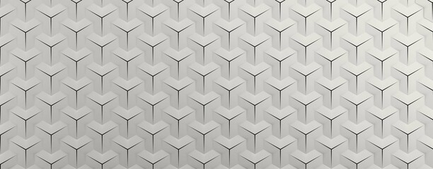 Geometric patterns. Abstract geometric hexagonal graphic.-3d rendering.