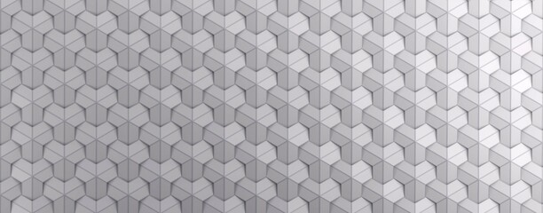 Geometric patterns. Abstract geometric hexagonal graphic.-3d rendering.