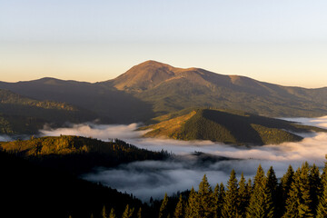 Sunrise in Carpathians