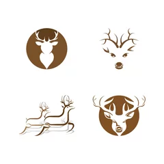 Foto op geborsteld aluminium Aap Deer vector icon illustration design