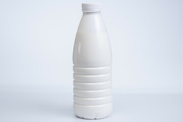 Milk bottle food isolated container. healthy