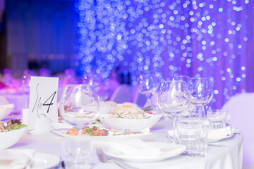 wedding table setting