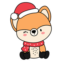 Cute fox illustration