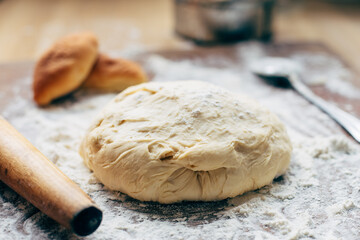 dough on a board