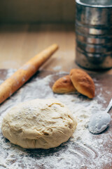 dough on a board