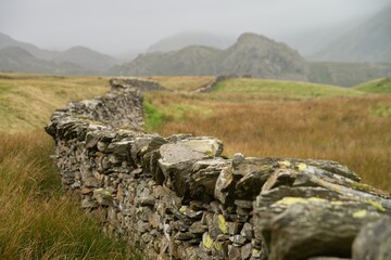 Stone wall in Lake district National Park