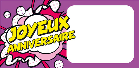 Carte Joyeux Anniversaire BD CC 4