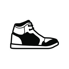 Shoe icon isolated on white background, Sneaker icon or logo isolated sign symbol vector illustration, Shoe icon vector design, trendy and modern shoe symbol for icons, template, website, app, UI