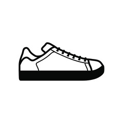 Shoe icon vector design illustration. Sneaker simple sign, Sneaker symbol for icons, logo, website, app, ui