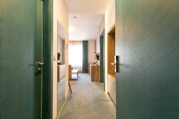 View to a new restored hotel room