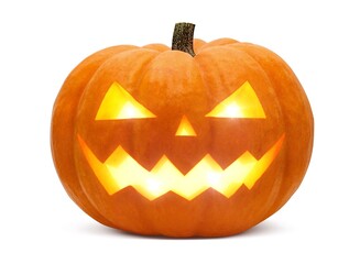 かぼちゃ ハロウィン ジャックオランタン イラスト リアル 単体