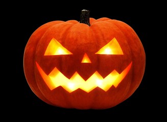 かぼちゃ ハロウィン ジャックオランタン イラスト リアル 単体