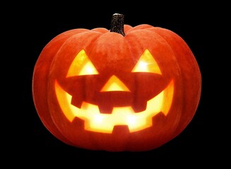 かぼちゃ ハロウィン ジャックオランタン イラスト リアル 単体