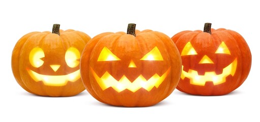 かぼちゃ ハロウィン ジャックオランタン イラスト リアル セット