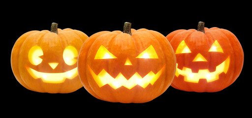 かぼちゃ ハロウィン ジャックオランタン イラスト リアル セット