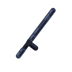 Police baton. Rubber weapons. Black stick for self-defense. Law and order. Flat design