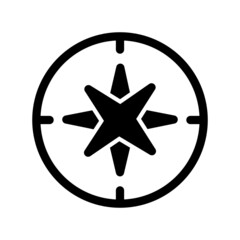 Compas Glyph Vector Icon Design © Muhammad Usman