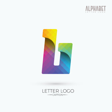 Awesome Professional Colorful Curvy Origami Style B Logo