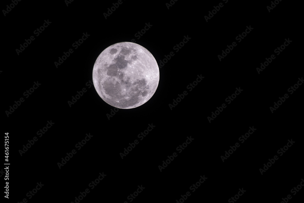 Poster Full moon seen from Guatemala. December 2005.