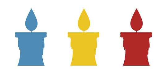 candle icon on a white background