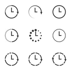 24 hours, clock Icon Isolated