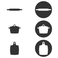 Vector illustration on the theme cook