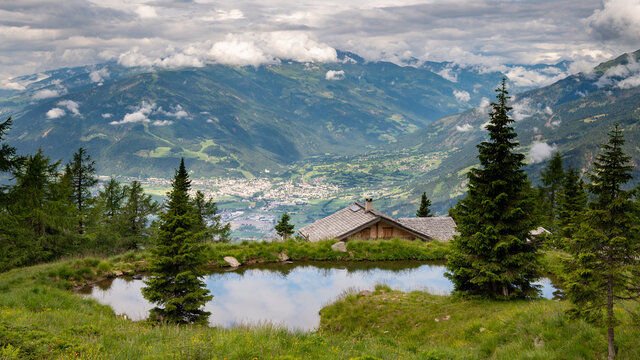 Small pond in the alps near Lienz