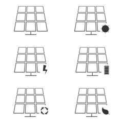 Vector illustration on the theme solar energy