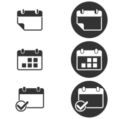 Vector illustration on the theme calendar