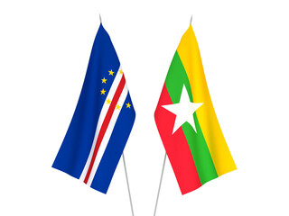 Myanmar and Republic of Cabo Verde flags