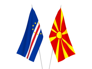 North Macedonia and Republic of Cabo Verde flags