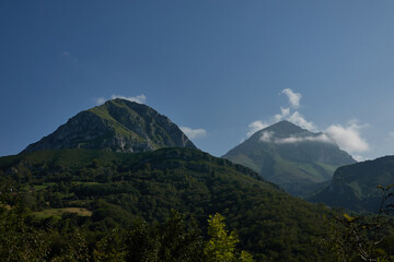 Beyu Pen path in the Ponga Natural Park in Asturias. Spain