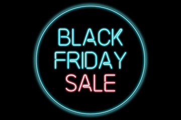 Fototapeta na wymiar Black Friday sale sign for use as advertising poster or web banner