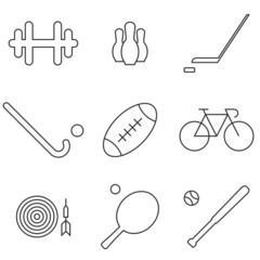 Vector illustration on the theme sport, game