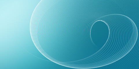 Abstract soft blue background with wavy lines for banner design template