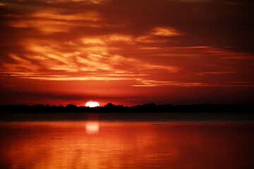 sunset in the Danube Delta 