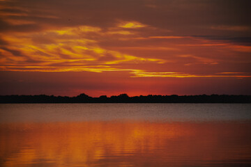 sunset in the Danube Delta 