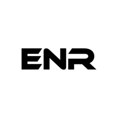 ENR letter logo design with white background in illustrator, vector logo modern alphabet font overlap style. calligraphy designs for logo, Poster, Invitation, etc.