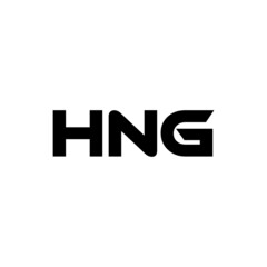 HNG letter logo design with white background in illustrator, vector logo modern alphabet font overlap style. calligraphy designs for logo, Poster, Invitation, etc.