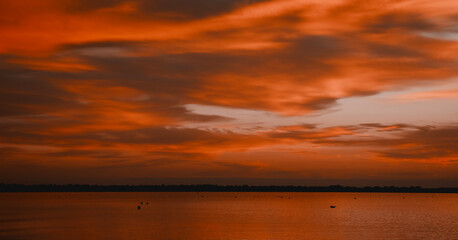 sunset in the Danube Delta 