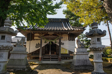 村の八幡神社のお祭り