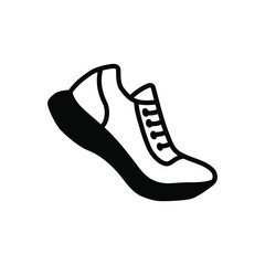 Shoe icon vector design illustration. Sneaker simple sign. Sneaker symbol for icons, logo, website, app, UI