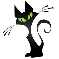 Cat cartoon animals black Kitten halloween