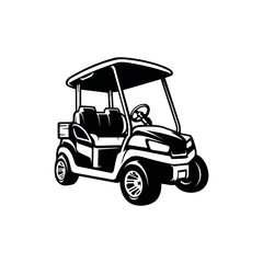 golf cart illustration vector art