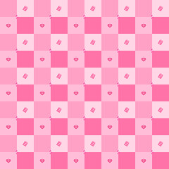 Sweeties pink color polka dot fabric textile icons ornament pattern seamless abstract background wallpaper backdrop web vector illustration EPS