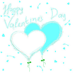 illustration of an background with hearts