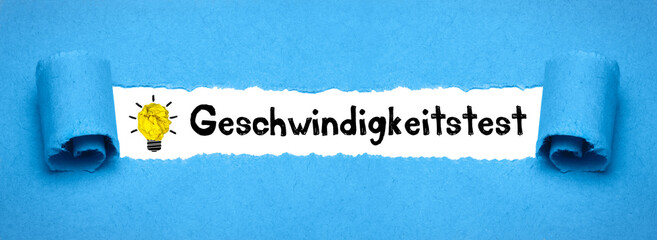 Geschwindigkeitstest