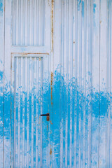 Blue Metal Door